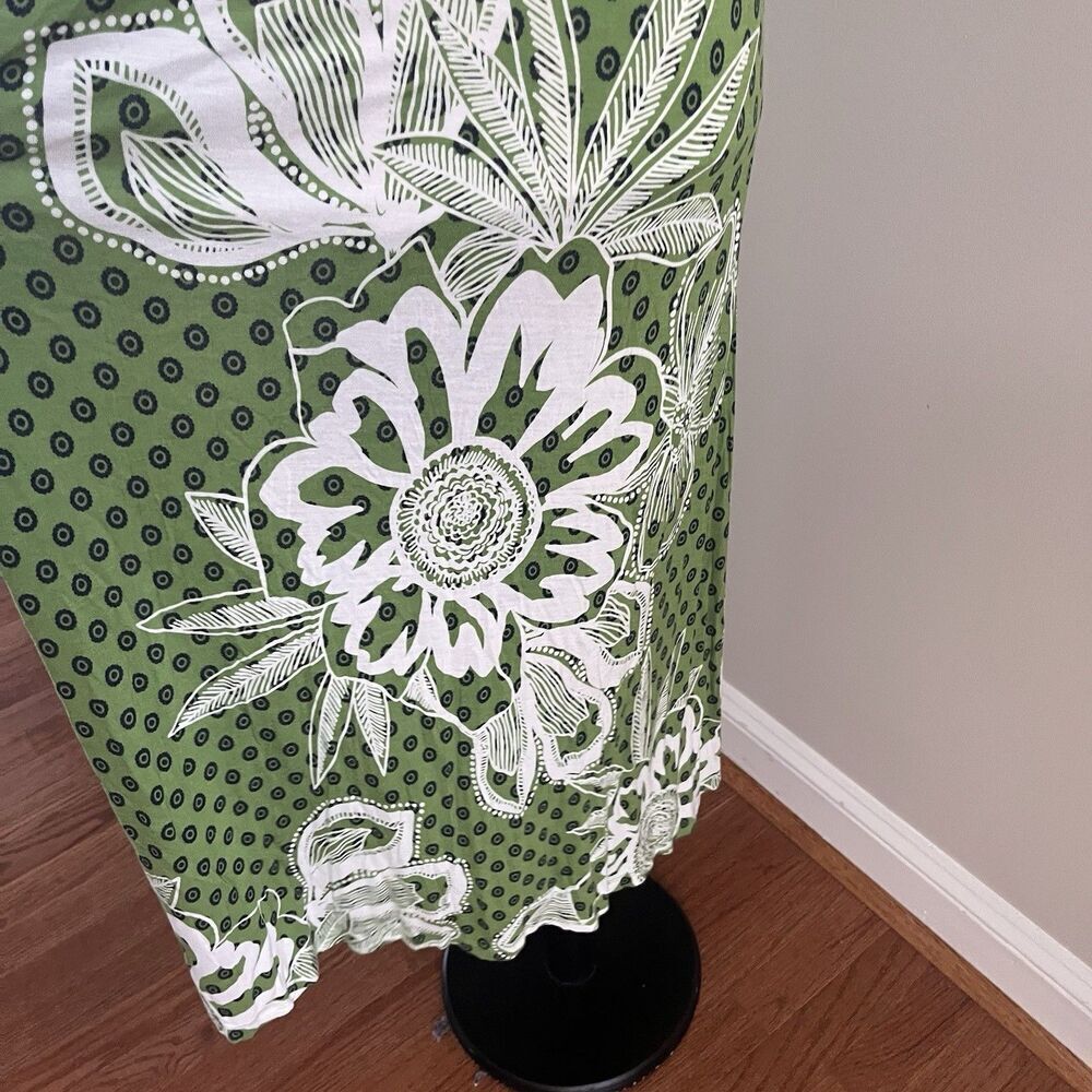 Old Navy Y2K Babydoll Floral Maxi Dress Smal Green - Picture 10 of 14